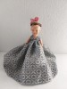 Papusa Aradeanca, anii 60, 16 cm inaltime, cauciuc, jucarie veche romaneasca