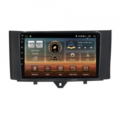 Navigatie dedicata cu Android Smart Fortwo 2011 - 2014, 6GB RAM, Radio GPS Dual foto