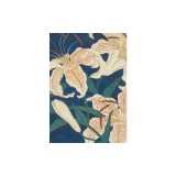 Hiroshige Spotted Lilies Paperback Journal: Dotted: 5 3/4 X 8 1/4, Notebook with Pocket, 144 Pages, Acid-Free Paper