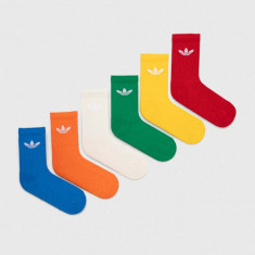 adidas Originals șosete 6-pack culoarea alb IT7571