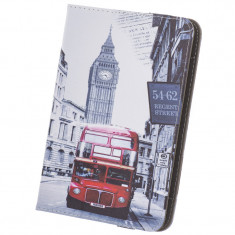 Husa Piele GreenGo London pentru Tableta 7 - 8 inci, turquoise