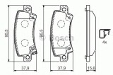 Set placute frana,frana disc TOYOTA COROLLA Limuzina (E12J, E12T) (2001 - 2008) BOSCH 0 986 424 790
