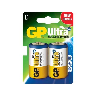 Baterii alcaline UltraPlus GP R20 D 2buc/blister GP13AUPTA21-2GSB2 foto