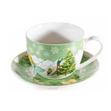Ceasca Craciun portelan in cutie cadou II &Oslash; 9 cm x 6,5 H, 250 ml