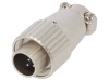 Conector Circular JR Mufă Tată 5 PIN Argintat 5A M18x1