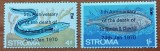 STROMA(UK-regional)-1970-'' FAUNA-PESTI-Supratipar -Comemorare 5 ANI MOARTE SIR .W. -CHURVHILL''- SET 2V.=MNH-Nestampilate -Vezi-Scan