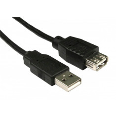 Cablu USB A-B, lungime: 2m, USB compatibil: 1.0/1.1/2.0, negru