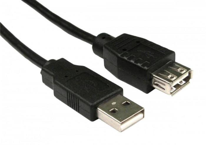 Cablu USB A-B, lungime: 2m, USB compatibil: 1.0/1.1/2.0, negru