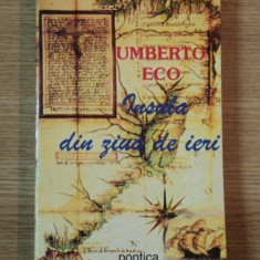 INSULA DIN ZIUA DE IERI UMBERTO ECO