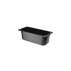 Tava profesionala Gastronorm policarbonat pentru inghetata, 5 litri, 360x165x(h)120 mm, Negru foto