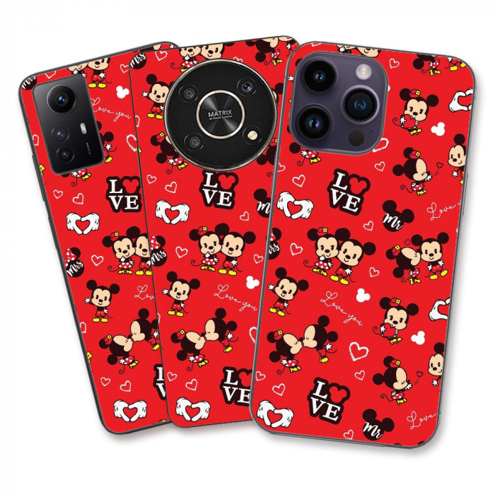 Husa Xiaomi Redmi Note 12 5G Silicon Gel Tpu Model Mickey Love Pattern Rosie
