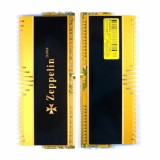 Memorie gaming Desktop DDR Zeppelin DDR4 16GB frecventa 2133 Mhz, (kit 2x 8GB) dual channel kit, radiator, retail