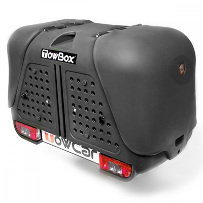 Cutie portbagaj pe carligul de remorcare Towbox V2 DOG Negru foto