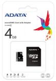 MicroSDHC 4Gb Cu Adaptor SD Adata, 4 GB