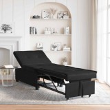 vidaXL Pat canapea cu pernă Negru 67 x 194 x 82 cm placaj 42008610