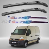 Cumpara ieftin Ștergătoare Renault Master Furgon L1H2 (2006&ndash;2010) Hibrid | Set față &ndash; TeamCar&reg;