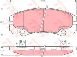 Set placute frana,frana disc OPEL FRONTERA B (6B) (1998 - 2016) TRW GDB1436