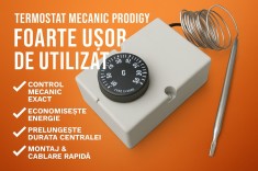 Termostat Mecanic Prodigy F2000 &ndash; Control Precise al Temperaturii, Economie Energie