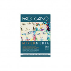 Bloc desen Mix Media A4 fără spiră Fabriano