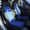 2 x Smart ForTwo Huse Scaune Masini Auto Negru Albastru Textile