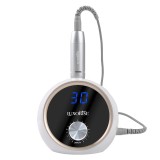 Cumpara ieftin Freza Unghii Profesionala LUXORISE GlamPrecision PRO 30000 RPM, LCD, Pedala, Mandrina, Alb