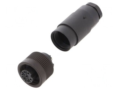 Mufă Mamă Circulară 7-Pin 250V pe Cablu foto