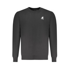 U.S. Grand POLO Bluza simpla barbati cu logo brodat, regular fit, negru, S
