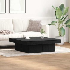 vidaXL Masă de cafea Stejar negru 90 x 90 x 28 cm Lemn compozit