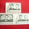 Serie 1969 URSS - Cosmos Soius 6,7,8 - Echipaj Cosmonauti, 3 val.