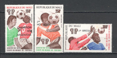 Mali.1978 Posta aeriana:Podium C.M. de fotbal ARGENTINA-supr. DM.135 foto