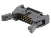 Conector IDC soclu tată 10 PIN drept cu ejector lung THT