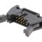 Conector IDC soclu tată 10 PIN drept cu ejector lung THT