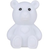 Lampă de veghe LED Ursuleț alb 8x8x10. 5cm