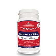 Supreme Krill Omega 3 Forte Herbagetica 60cps Cod: 28405 foto