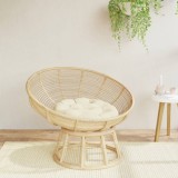 vidaXL Pernă rotundă crem, &Oslash; 60 x11 cm, țesătură Oxford