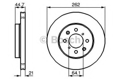 Disc frana ROVER STREETWISE (2003 - 2005) BOSCH 0 986 479 B23 foto