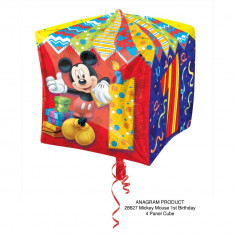 Balon folie cubez Mickey Mouse Cifra 1 - 38cm, Amscan 28627 foto