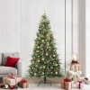 VidaXL Brad de Crăciun artificial cu ramuri articulare Verde 210 cm 3397436