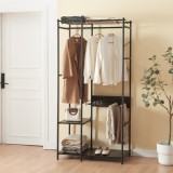 Garderobenst&auml;nder Br&oslash;nn&oslash;y 182x90x46cm Schwarz [en.casa] HausGarden Leisure, [en.casa]