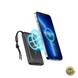 Baterie Externa Wireless Veger VP1151 / W1151 10000mAh 22.5W QC + PD + FQI 1 x QI - 1 x USB-A - 1 x USB-C Neagra