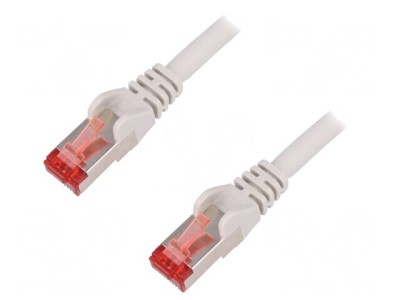 Patch cord S/FTP CAT6 LSZH Gri 150mm Dublu Ecranat foto
