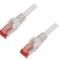 Patch cord S/FTP CAT6 LSZH Gri 150mm Dublu Ecranat