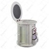 Cutie rotunda pentru bijuterii cu oglinda si multiple sertare &ndash; Design lavanda (Model 1)