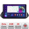 Navigatie Nissan X-trail 2021- QLED 2K Octa core 4+32 DSP 360 Optic FHD internet gps radio carplay android auto kit-x-trail-2021+EDT-E410-2K CarStore