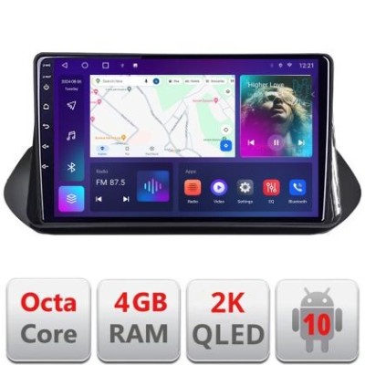 Navigatie Nissan X-trail 2021- QLED 2K Octa core 4+32 DSP 360 Optic FHD internet gps radio carplay android auto kit-x-trail-2021+EDT-E410-2K CarStore foto