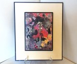 Joan Miro - art print - Pittura 1950 - lemn montat pe p&acirc;nză cartonată