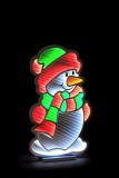 Figurina Craciun Om Zapada polietilena multicolora cu leduri 40x2x59,5h