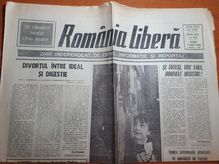 romania libera 1 iunie 1990-lansarea filmului romanesc coroana de foc