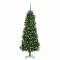 Brad Crăciun pre-iluminat artificial set globuri verde 240 cm
