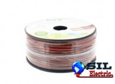 Cablu difuzor rosu/negru cupru 2X0.35mmp, 100m, Well foto